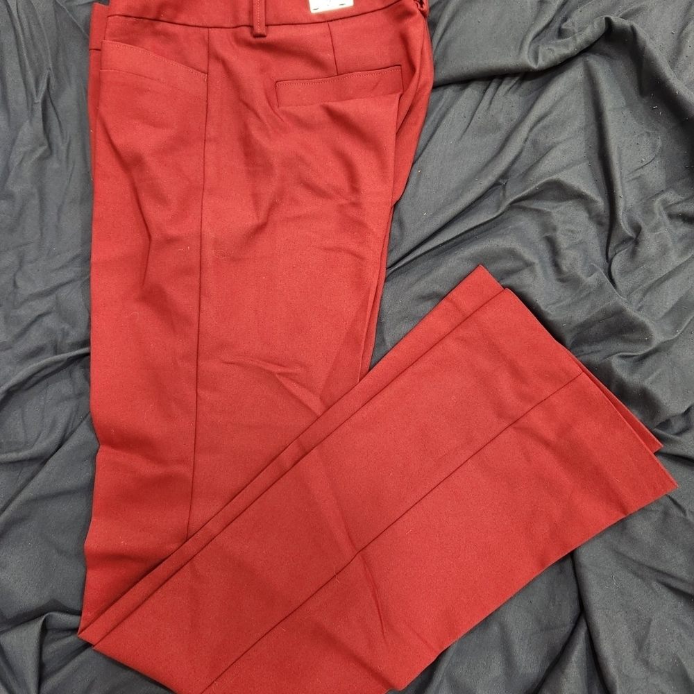 Express Women's Red Boot Cut Pants
